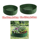 2Pcs Green Felt Fabric Round Raised Bed Planter Grow Bags Container Wide Use