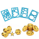 4pcs Plastic Fondant Cake Embossing Mold DIY Sugarcraft Decorative Mould  A
