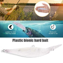 5Pcs Unpainted Fishing Lure Blank Minnow Bait Plastic Bionic Hard Bait