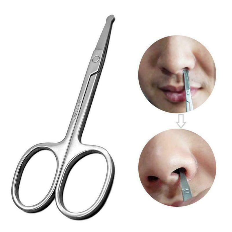 Fashion Mini Stainless Steel Facial Mustache Nose Scissors Makeup Tool Beau O8K3