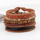 Unisex European Fashion Multicircle Personalized Hemp Rope Woven Bracelet