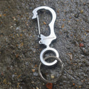 Stainless Steel Keychain Keyring EDC Outdoor Multifunction Pocket Tool Fi N Gw