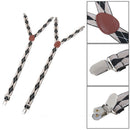 1Pair Shirt Stays Garters Y Shape Military Holder Non-slip Clamps Leg Suspender-