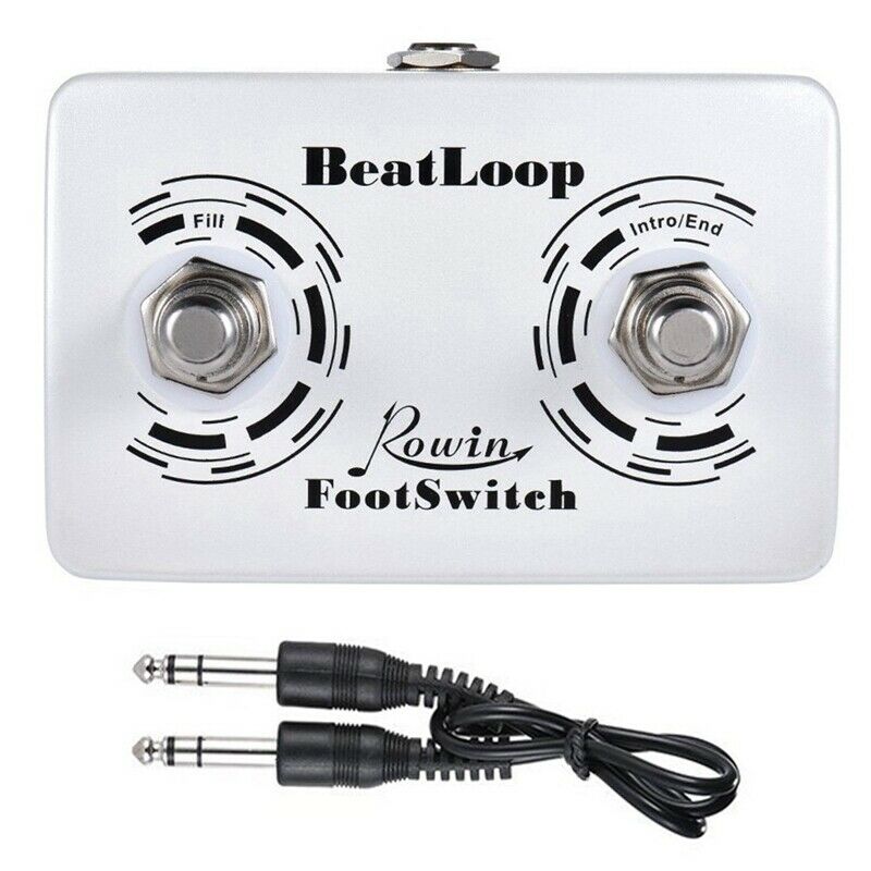 Rowin Beatloop Footswitch Dual Momentary External Guitar Pedal Foot Switch