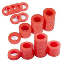 Outdoor Garden Hose Silicone Washer Gasket, 90Pcs Red O-Rings Silicone Wash