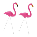 Pack of 2 Plastic Flamingo Garden Stake -  Flamingo Garden Statue - Beautiful