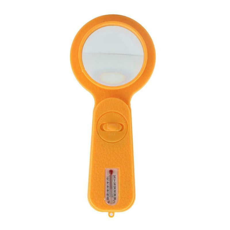 5 in 1 Thermometer with Compass and LED Lamp for Money Checking Magnifier