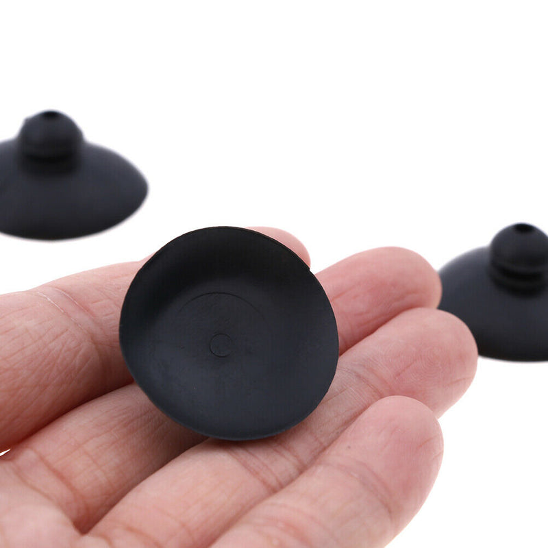 10pcs Black Soft Silicone Suction Cup Clip Sucker Holder Fish Aquarium FT