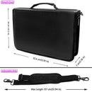 180 Slots PU Leather Colored Pencil Case - Large Capacity Carrying Case for