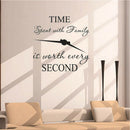 1X time spent with family is worth every second art wall stickers home decals JR