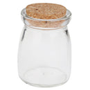 Round Glass Favor Canister Treats Storage Jar Bottle Container with Cork