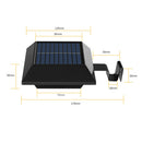 Solar Outdoor Wall Light Waterproof 12 LED Garden Street Lamp (White Light)