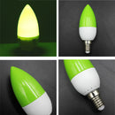 E14 LED color candle tip bulb, color candle light, green F1H8