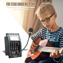 LC-5 5 Bands Preamp Equalizer Piezo Pickup EQ Tuner with Mic for Acoustic Guitar