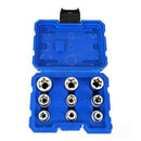 1X(9Pcs 1/2 Plum Hex Socket Set Torx Star E Socket Sleeve Nuts Driver Bits