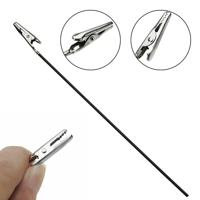 10Pcs Airbrush Spray Paint Clamping Parts Holder Color Clip And 1Pcs Stand  L6C2