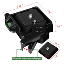 Detachable Tripod Quick Release Plate Monopod Ball Head Mounting Camera Aluminum