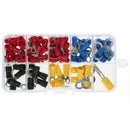 102Pcs Assorted Insulated Ring Crimp Terminal  Electrical Wire Connector Kits