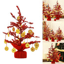 Artificial Trees Bonsai Money Tree Feng Shui w/ Wealth Coins for Home Office