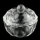 2x Glass Crystal Bowl Cup Dappen Dish Arcylic Nail Art Liquid Powder Container