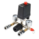Air Compressor Pressure Switch Control Regulator Gauge with 1/4"PT Thread Safety