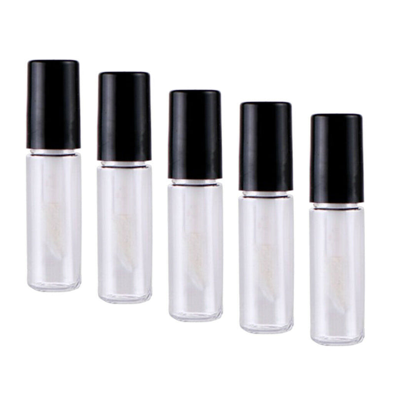 Lots 5 Glass Lip Gloss Balm Tubes Refillable 2ml Lip Tint Eyelash Oil Bottle