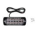 12LED 12V-24V 36W Amber Car Truck Side Emergency Warning Flash Strobe Light A