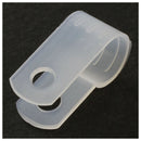 100 Pcs White Nylon Cable Clamp Organizer V5S7