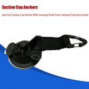 4pcs/set Suction Cup  With Securing Hook Tents Camping Tarp Easy Install
