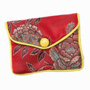 12 In 1 Small Jewelry Box Jewelry Red Jewelry Bag Embroidered Silk Cloth Ba L8X3