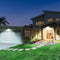 Solar Powered LED Wall Lamp Waterproof Body Induction Garden Outdoor Light