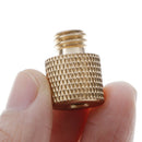 1/4" Female to 3/8" Male tripod thread reducer adapter brass copper for cameraOZ