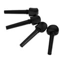 4/4 Size Violin Fiddle Tuning Peg 4pcs Set Ebony Wooden Replacement-black K6F9