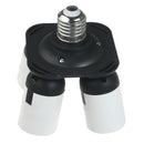 4 In 1 E27 to E27 LED Lamp Bulbs Socket Splitter Adapter Holder For Photo Studio