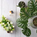 Glass Plant Flower Water Feeder Clear Cat Shaped Glass Plant Flower Holiday V1D3