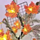 Christmas Maple Leaves Garland LED Fairy String Light (Yellow 4m 40 LED) A