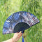 Hand Held Silk Folding Fans with Bamboo Frame, Cherry Blossom and Butterfli N1J7
