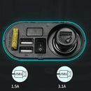 12/24V Motorcycle Cigarette Lighter Socket +Dual USB Charger Power Ports +Switch
