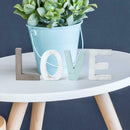 Wooden Village Retro LOVE Letter Ornaments Table Desk Decor Home Supplies