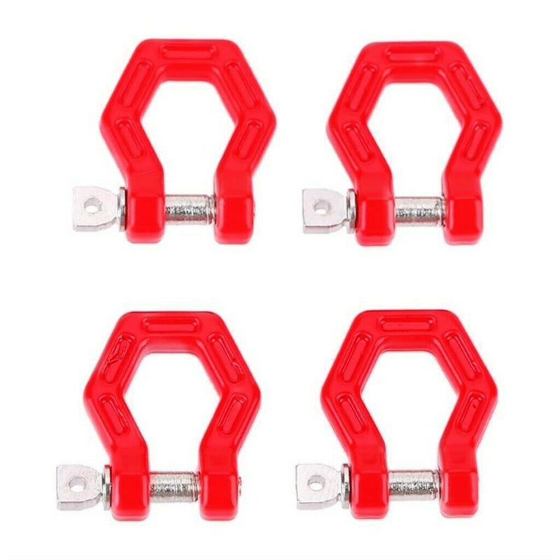 Trailer Towing Buckle Tow Hooks D Shackles for 1/10 RC Truck Climbing Car