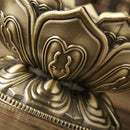 Lotus Incense Smoke Cone Aroma Burner Holder Stove Backflow Censer Decor-Br