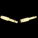 1Pc 6.35mm 1/4" Mono Male Jack to RCA Female Plug Audio Adapter Cable Conve X9M2