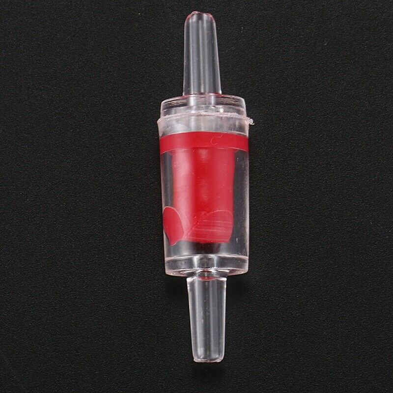 8-Piece Plastic Aquarium Check 1-Way Valve Air Pump Co2 Diffuser Set, Red/W T1U3