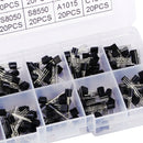 200pcs 10 Value NPN PNP Power Transistor Assortment TO-92 series Box DIY Kit set