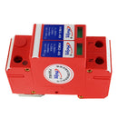 2P 20KA-40KA 220V AC SPD Surge Protector Protective Voltage Arrester Device Red