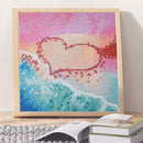 5D DIY Full Drill Square Diamond Painting Love Beach Cross Stitch Embroider