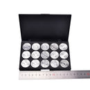 15x Empty Eyeshadows Blank Panel Aluminum Palette Pans Removable Makeup Tool FT