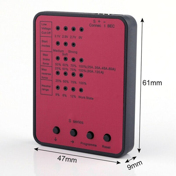 Programming Card For 45A/120A Rc Car Esc Brushless Electronic Speed ControllG8V9