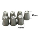 13Pcs Pastry Nozzles And Coupler Icing Piping Tips Sets Stainless Steel Ros