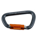 3x D Ring Aluminium Carabiner Auto Locking Spring Gate Keychain for Hiking